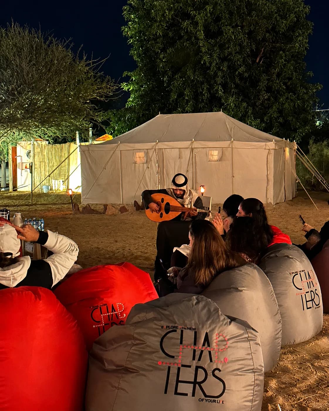 Oud fills the night, and no one is in a hurry